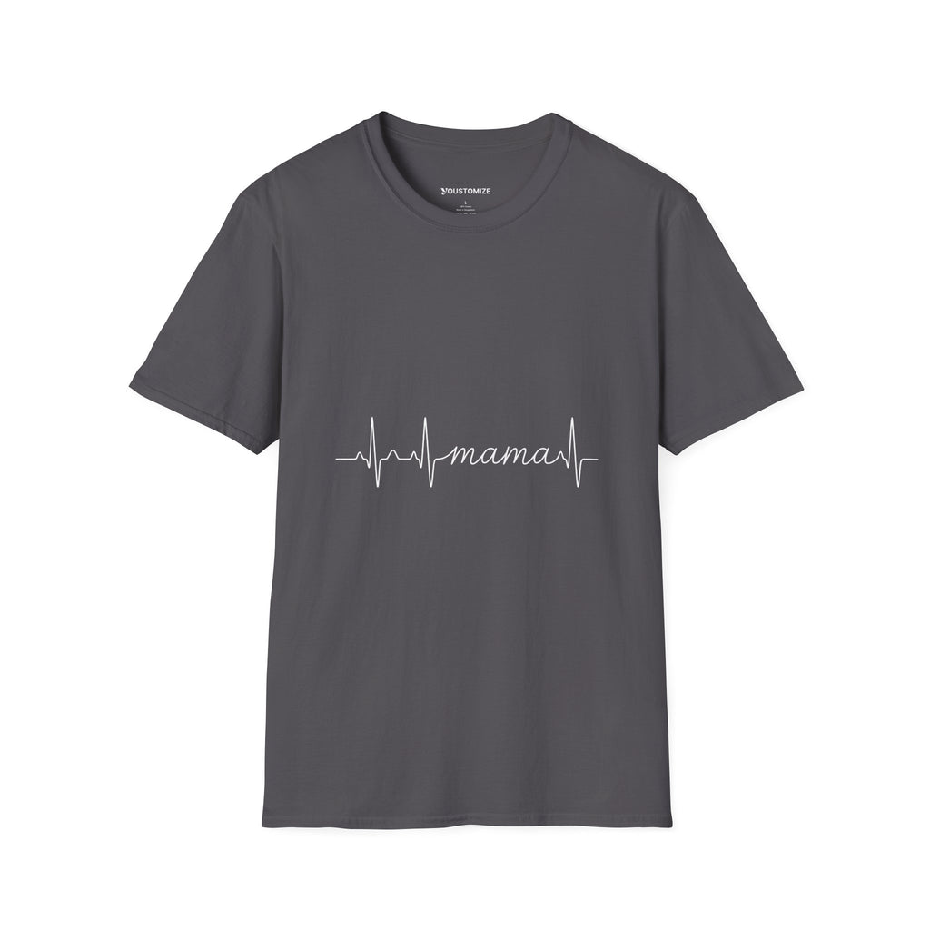 Mama Heartbeat T-Shirt — "mama" EKG Line Nurse Mom Tee, Mother's Day Gift