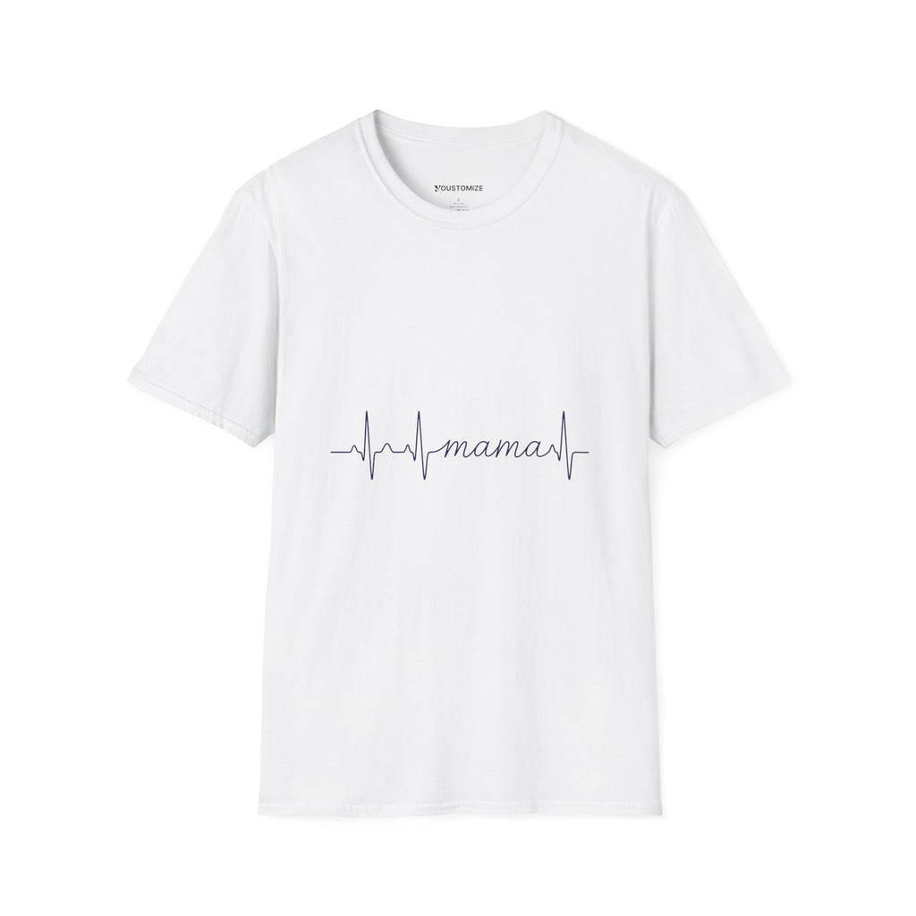 Mama Heartbeat T-Shirt — "mama" EKG Line Nurse Mom Tee, Mother's Day Gift