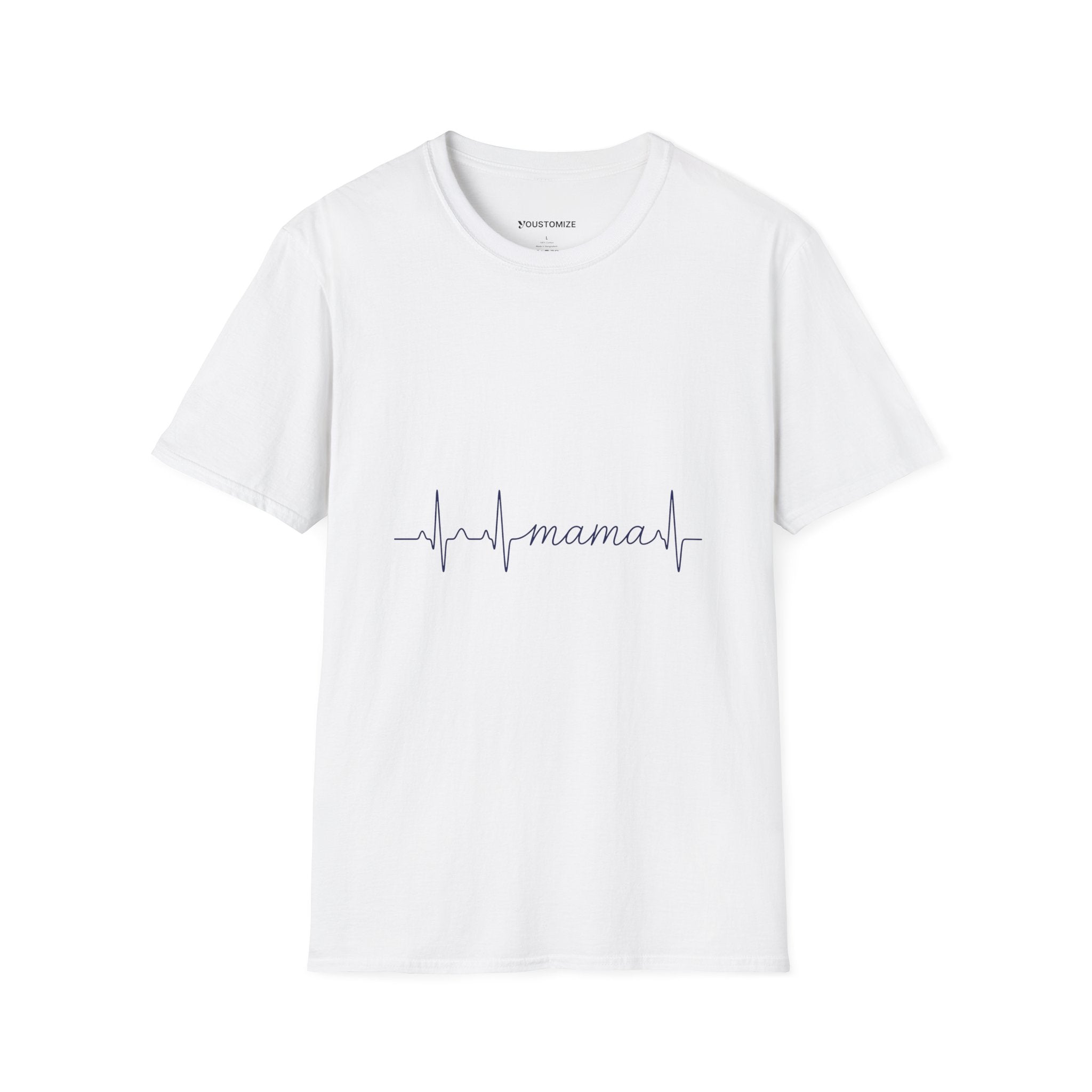 Mama Heartbeat T-Shirt — "mama" EKG Line Nurse Mom Tee, Mother's Day Gift