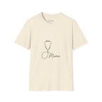 Mama Stethoscope T-Shirt — Cute Minimalist Nurse & Mom Medical Tee