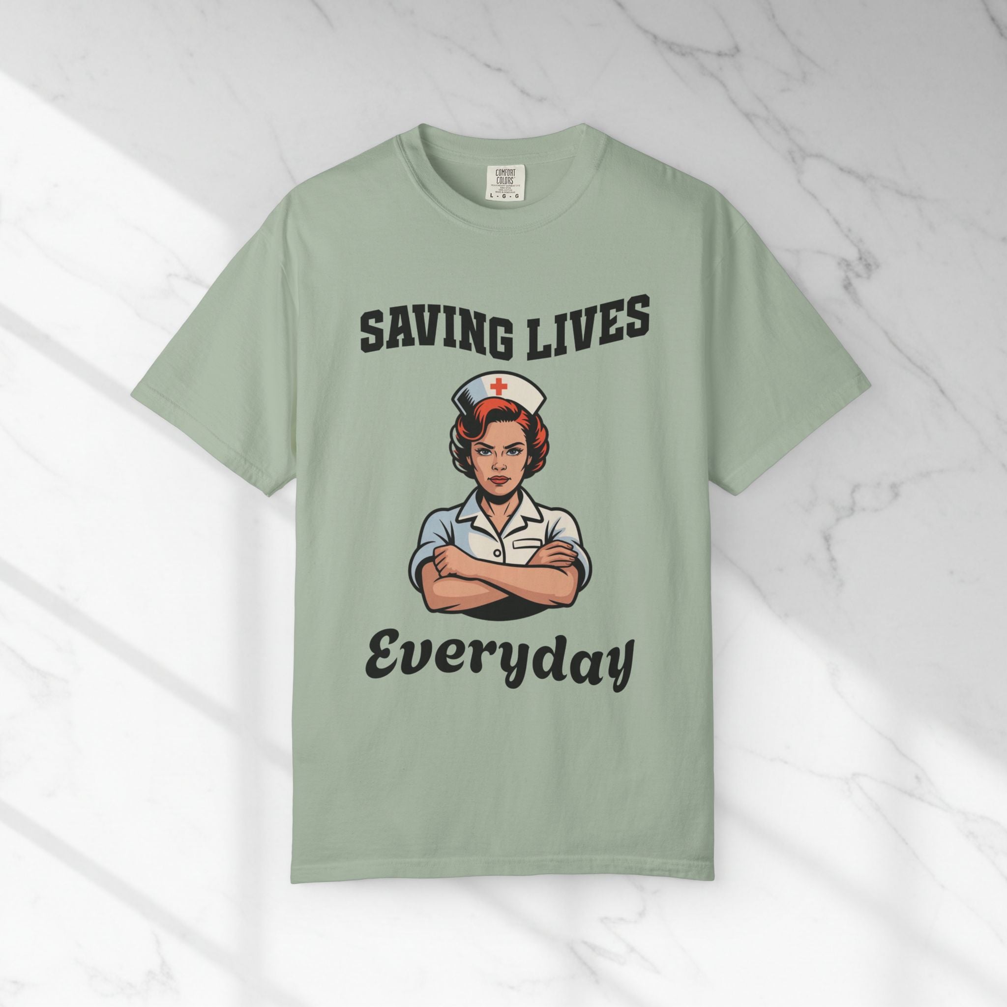 Saving Lives Every Day Nurse T-Shirt — RN Gift for Nurses
