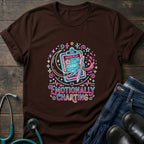Tired Nurse Shirt — Emotionally Charting Graphic Tee