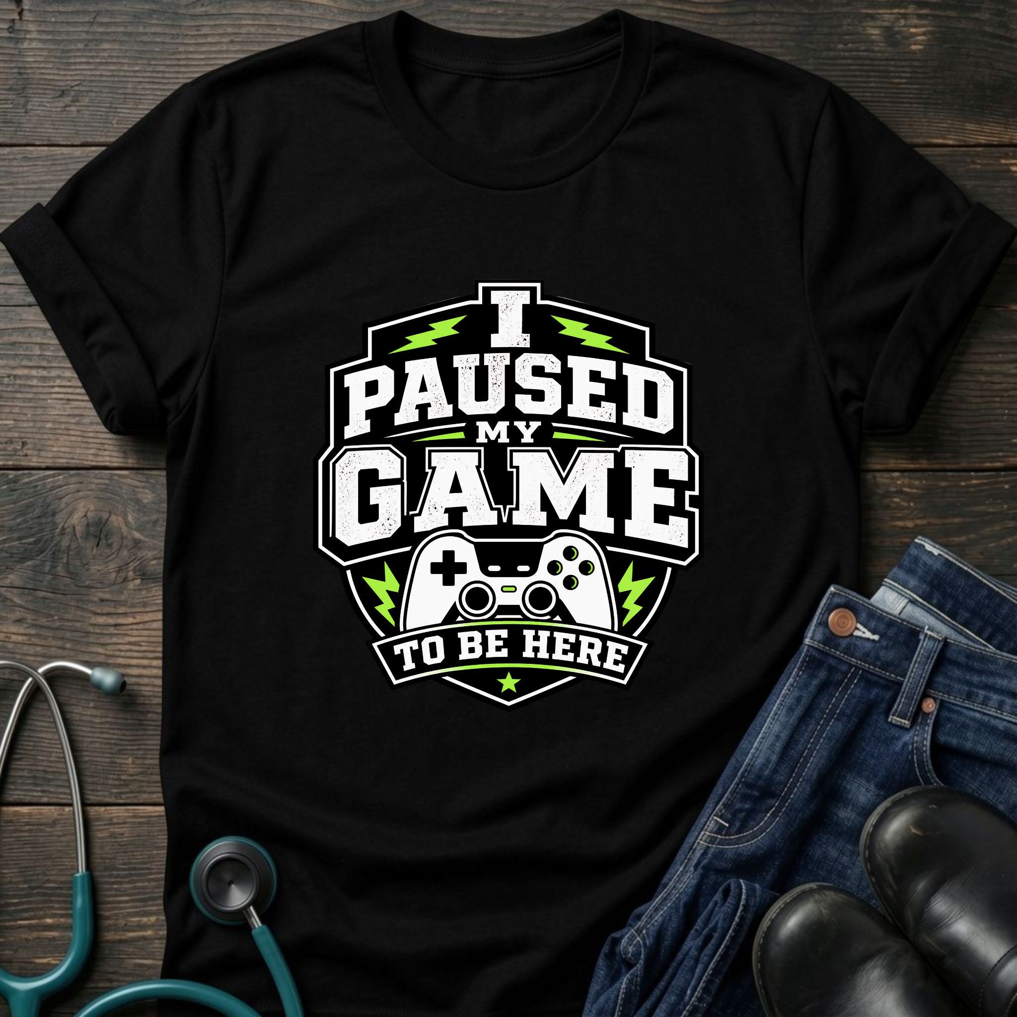 Gamer 'I Paused My Game To Be Here' T‑Shirt