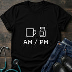 AM PM Nurse Mom Coffee and Meds Tee