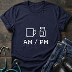 AM PM Nurse Mom Coffee and Meds Tee