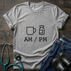 AM PM Nurse Mom Coffee and Meds Tee