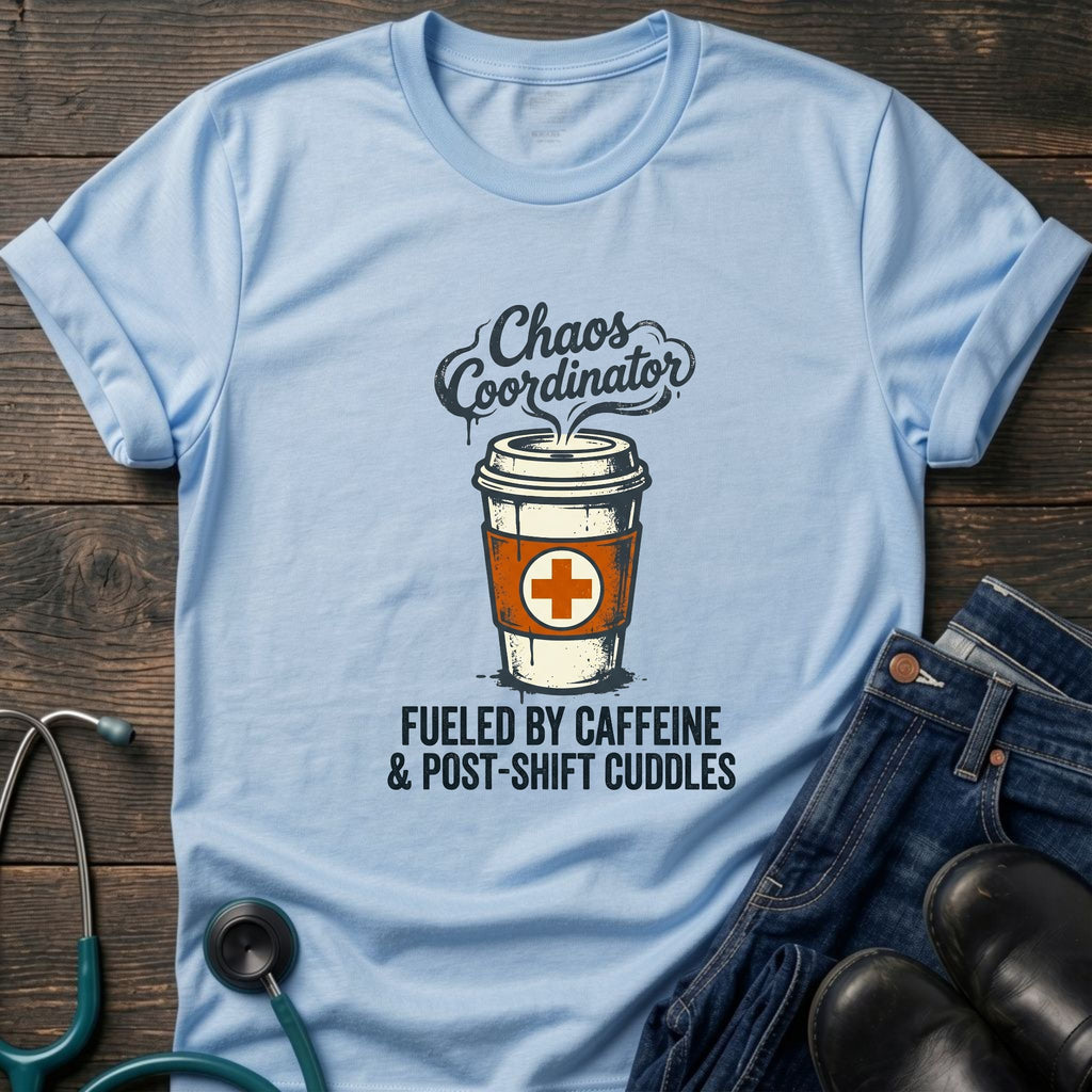 Chaos Coordinator Nurse Mom Caffeine Tee