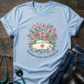 Kindness Is the Best Medicine Floral Nurse Tee