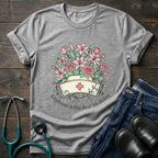 Kindness Is the Best Medicine Floral Nurse Tee