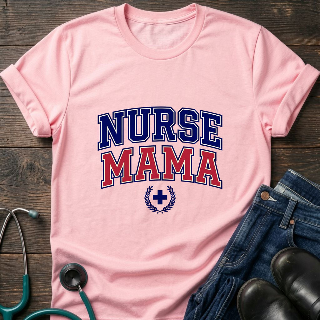 Proud Nurse Mom Patriotic Tee