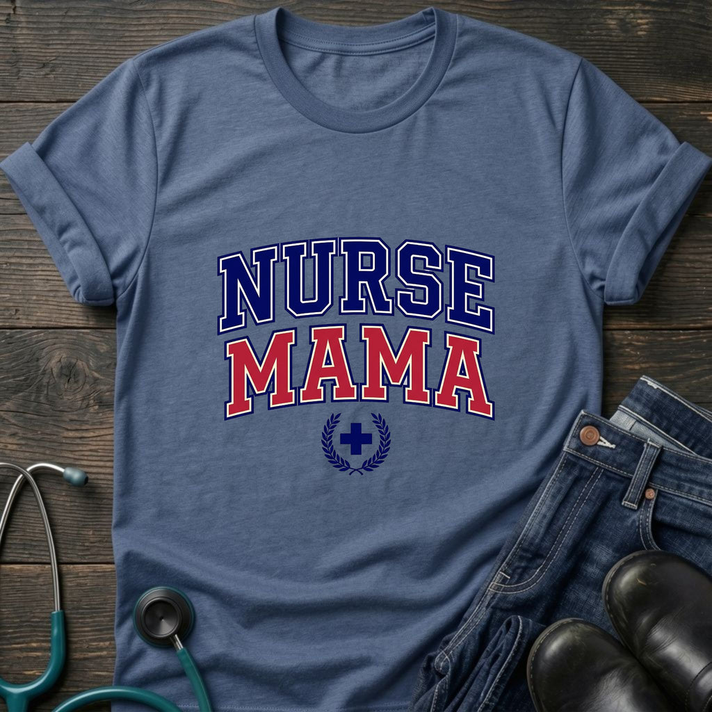 Proud Nurse Mom Patriotic Tee