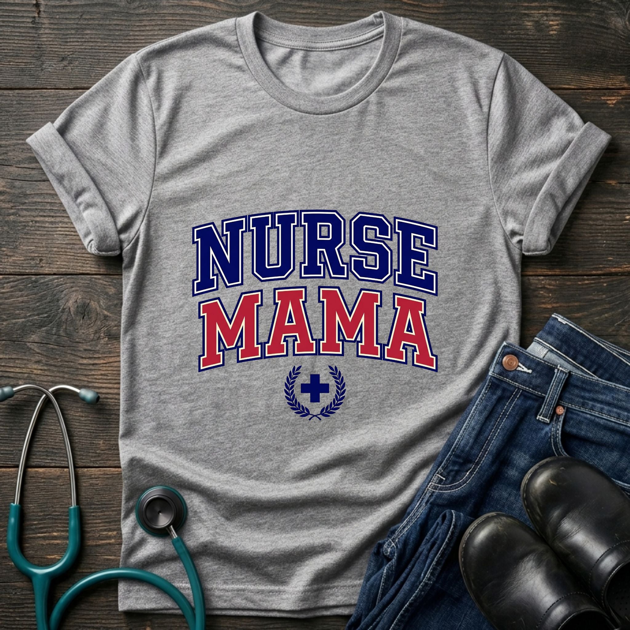 Proud Nurse Mom Patriotic Tee