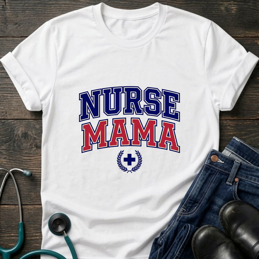 Proud Nurse Mom Patriotic Tee