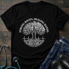 Strong Roots Healing Hands Nurse Mom Tree of Life Tee