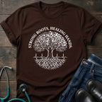 Strong Roots Healing Hands Nurse Mom Tree of Life Tee