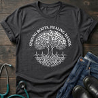 Strong Roots Healing Hands Nurse Mom Tree of Life Tee