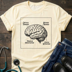 Critical Thinking Coffee Retention Brain Anatomy Nurse Tee
