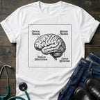 Critical Thinking Coffee Retention Brain Anatomy Nurse Tee