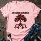 Pulse of This Family Heartbeat Nurse Mom Tee