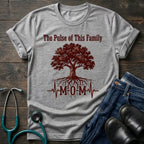 Pulse of This Family Heartbeat Nurse Mom Tee
