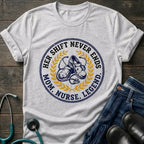 Her Shift Never Ends Nurse Mom Legend Tee