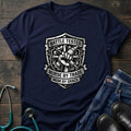 Battle Tested Nurse by Trade Mom by Grace Tee