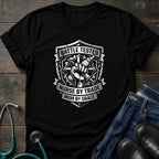 Battle Tested Nurse by Trade Mom by Grace Tee