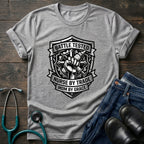 Battle Tested Nurse by Trade Mom by Grace Tee