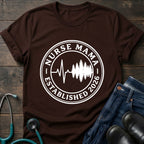 Established 2026 Nurse Mama Heartbeat Pine Tee