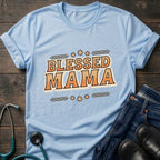 Blessed Mama T-Shirt — Retro Floral Mothers Day Tee