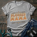 Blessed Mama T-Shirt — Retro Floral Mothers Day Tee