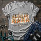 Blessed Mama T-Shirt — Retro Floral Mothers Day Tee