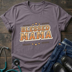 Blessed Mama T-Shirt — Retro Floral Mothers Day Tee