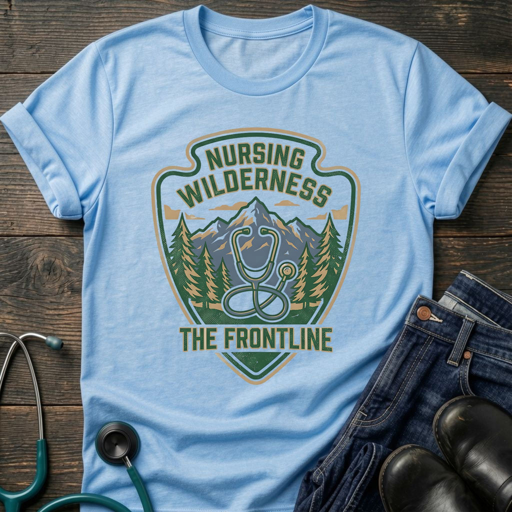 Frontline Nurse Outdoor Badge Wilderness Tee