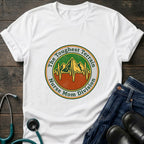 Toughest Terrain Nurse Mom Division Vintage Mountain EKG Tee