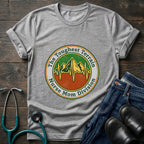 Toughest Terrain Nurse Mom Division Vintage Mountain EKG Tee