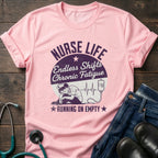 Endless Shifts Chronic Fatigue Running on Empty Nurse Tee
