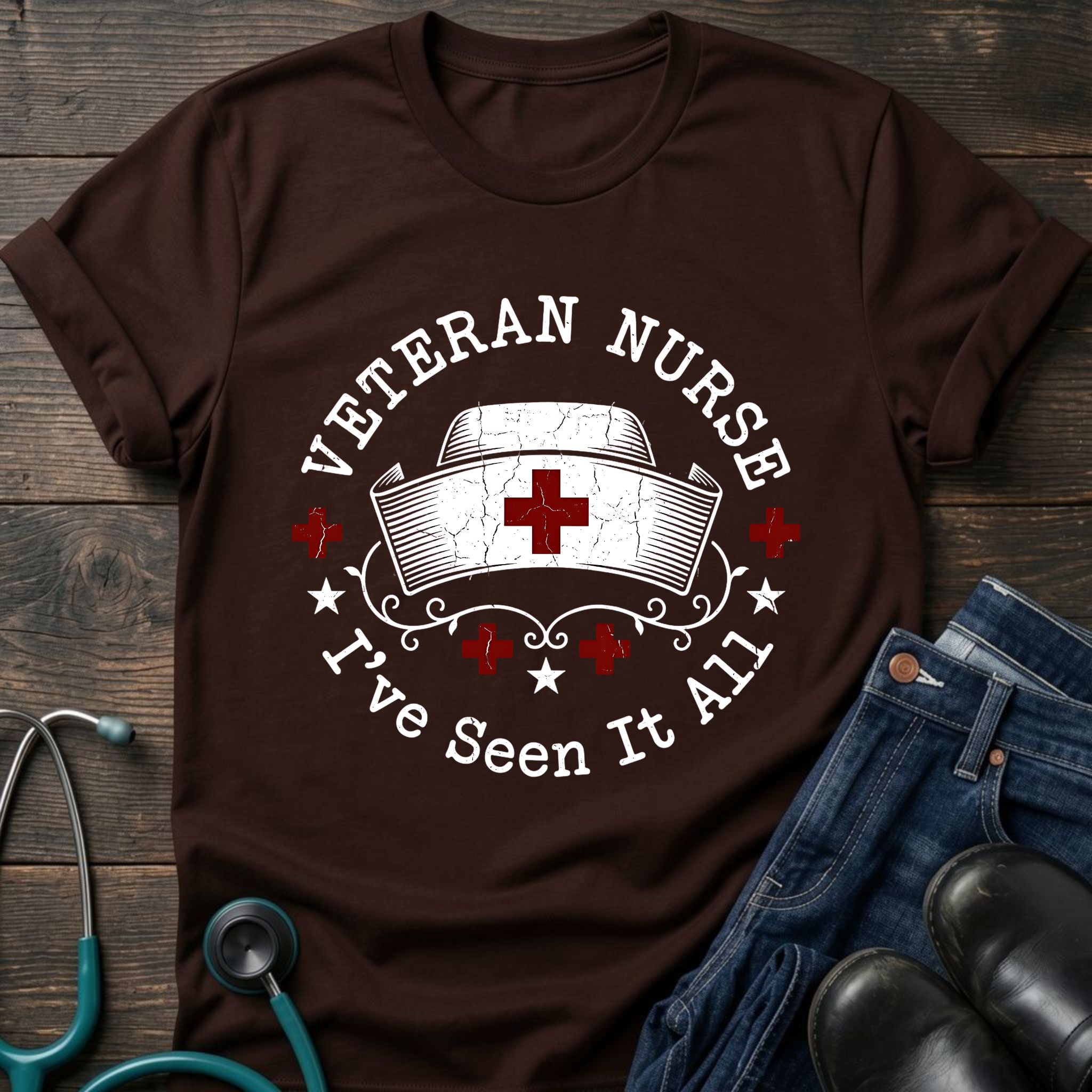 I've Seen It All Veteran Nurse Cap Tee