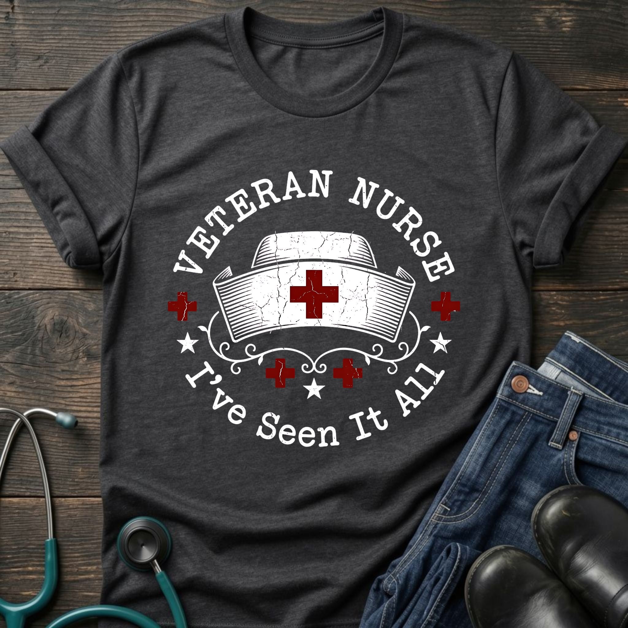 I've Seen It All Veteran Nurse Cap Tee