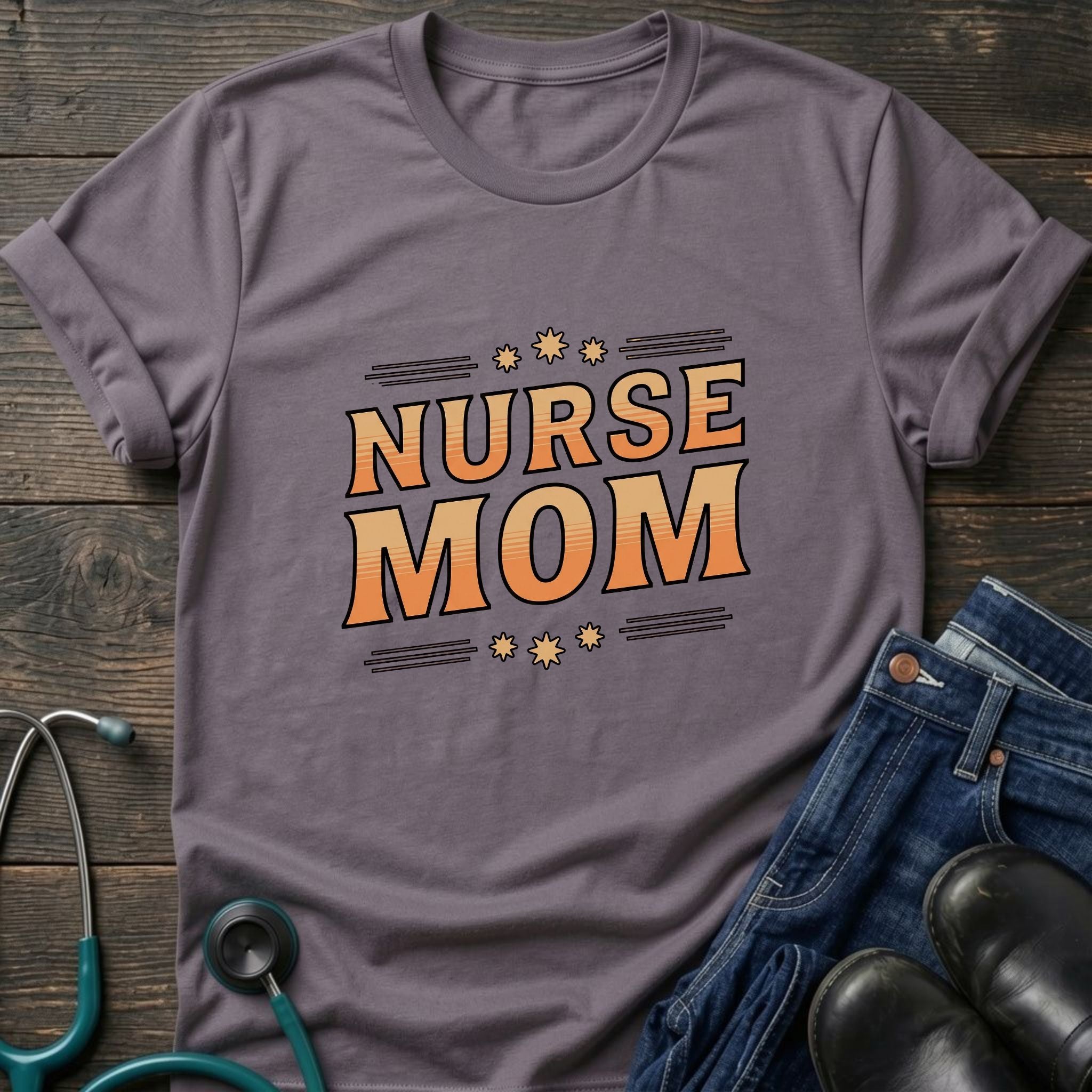 Retro Nurse Mom Gift Tee