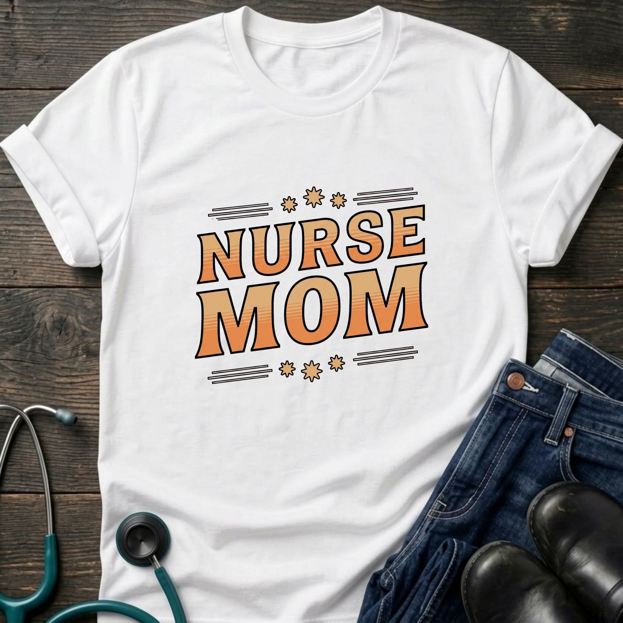 Retro Nurse Mom Gift Tee