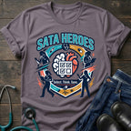 SATA Heroes Select Think Save Nursing Student Humor Tee