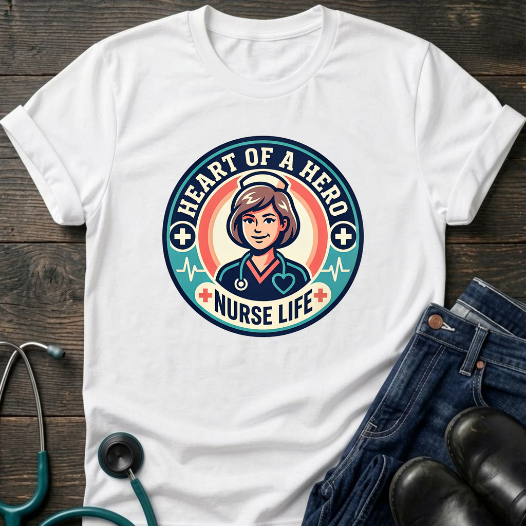 Nurse Life Heart of the Shift Graphic Tee