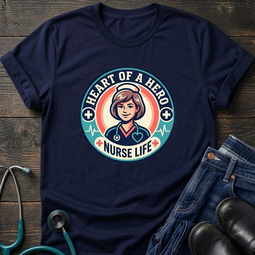 Nurse Life Heart of the Shift Graphic Tee