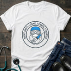 I Came I Cared I Charted Nurse Charting Humor Tee