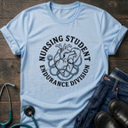 Anatomical Heart Endurance Division Nursing Student Tee