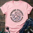 Anatomical Heart Endurance Division Nursing Student Tee
