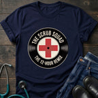 The Scrub Squad 12-Hour Remix Retro Medical Badge Tee