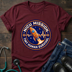 NICU Mission Rocket Tiny Human Survival Tee