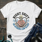 Night Shift So Others Can Sleep Skull Stethoscope Nurse Tee